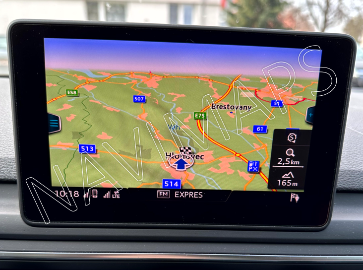 Aktualizácia máp AUDI – MAPY AUDI 2026/2027 MIB-HS Európa